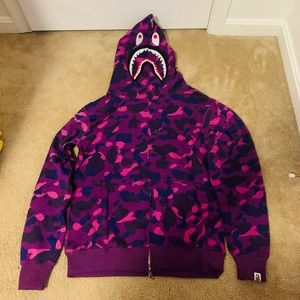 PURPLE BAPE HOODIE